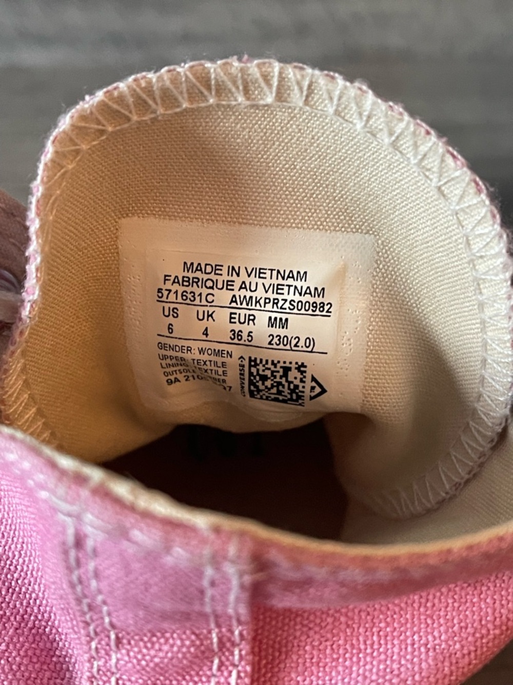 Converse Pink High-Top Platform Sneakers - Picture 6 of 9